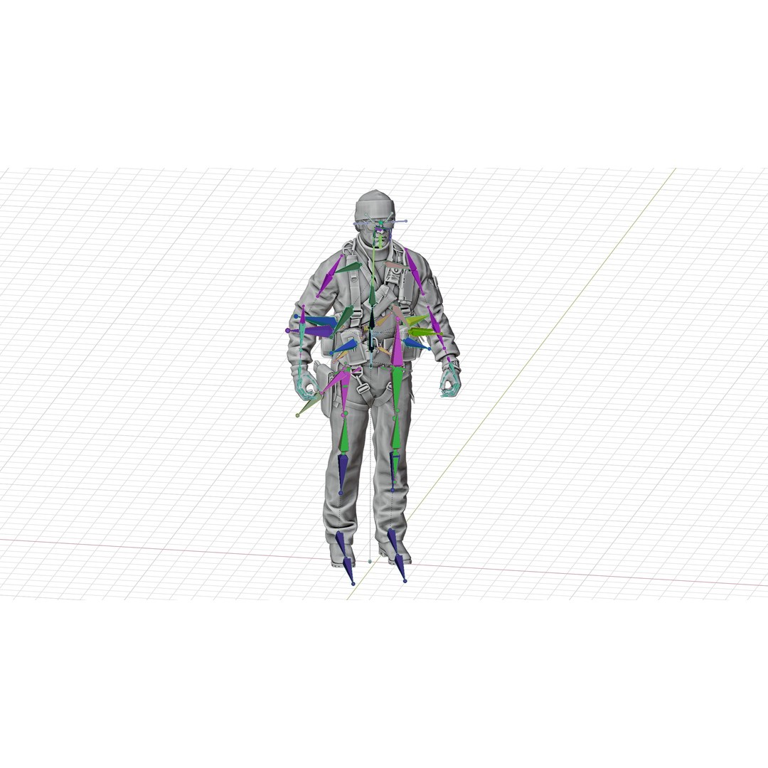 RUSSELL ADLER 3D Model – Rigged Low-Poly Game Character, FBX - View 18