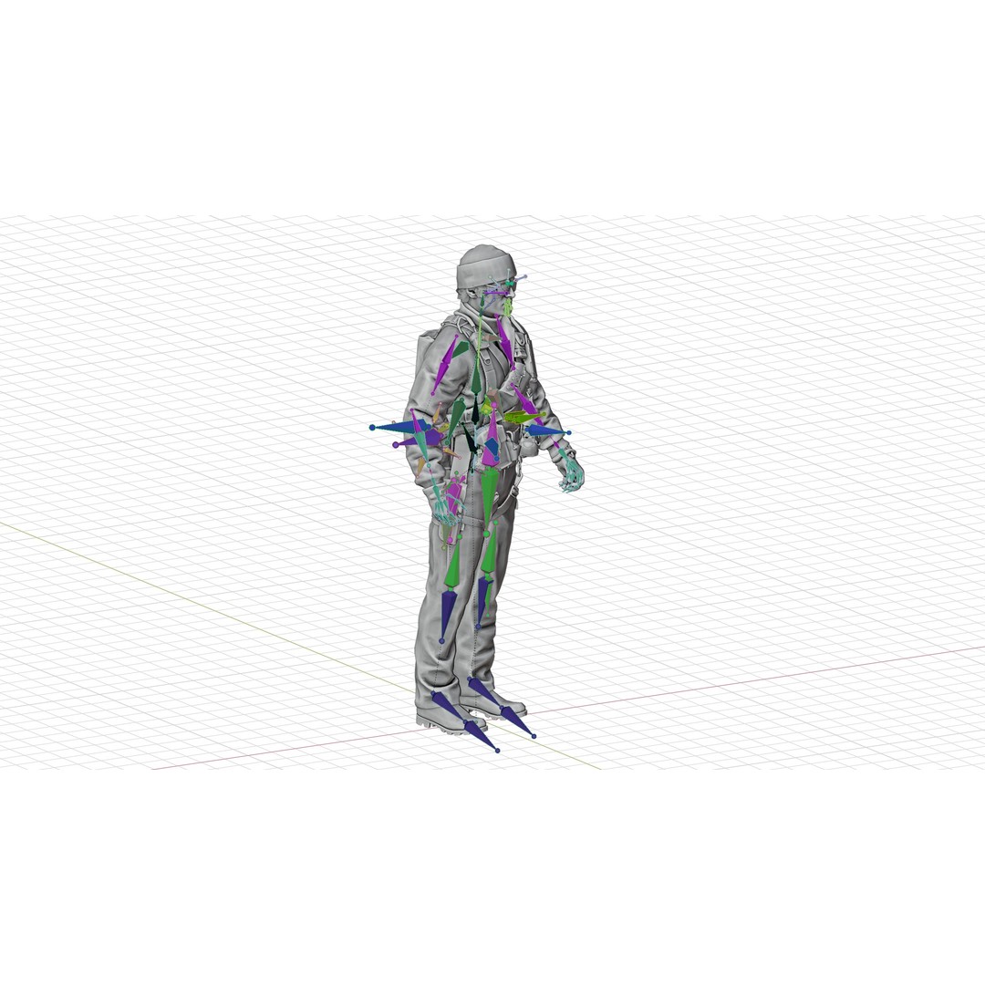 RUSSELL ADLER 3D Model – Rigged Low-Poly Game Character, FBX - View 19