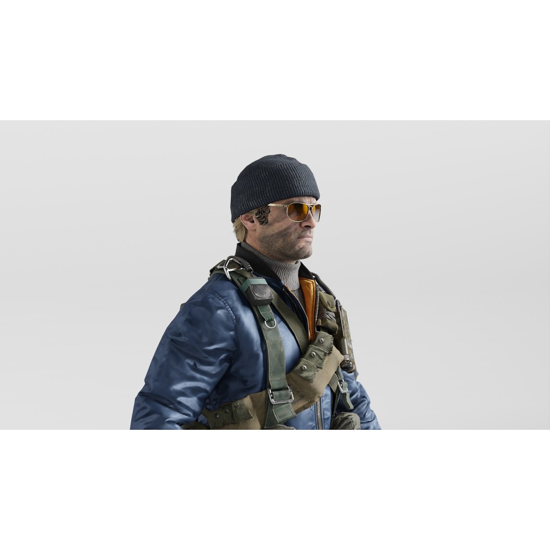 RUSSELL ADLER 3D Model – Rigged Low-Poly Game Character, FBX - View 3
