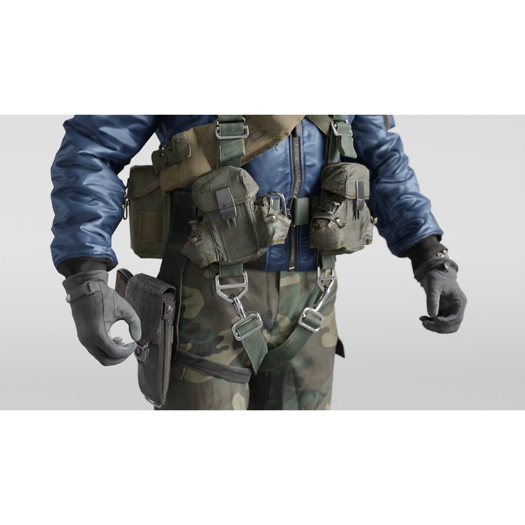 RUSSELL ADLER 3D Model – Rigged Low-Poly Game Character, FBX - View 4