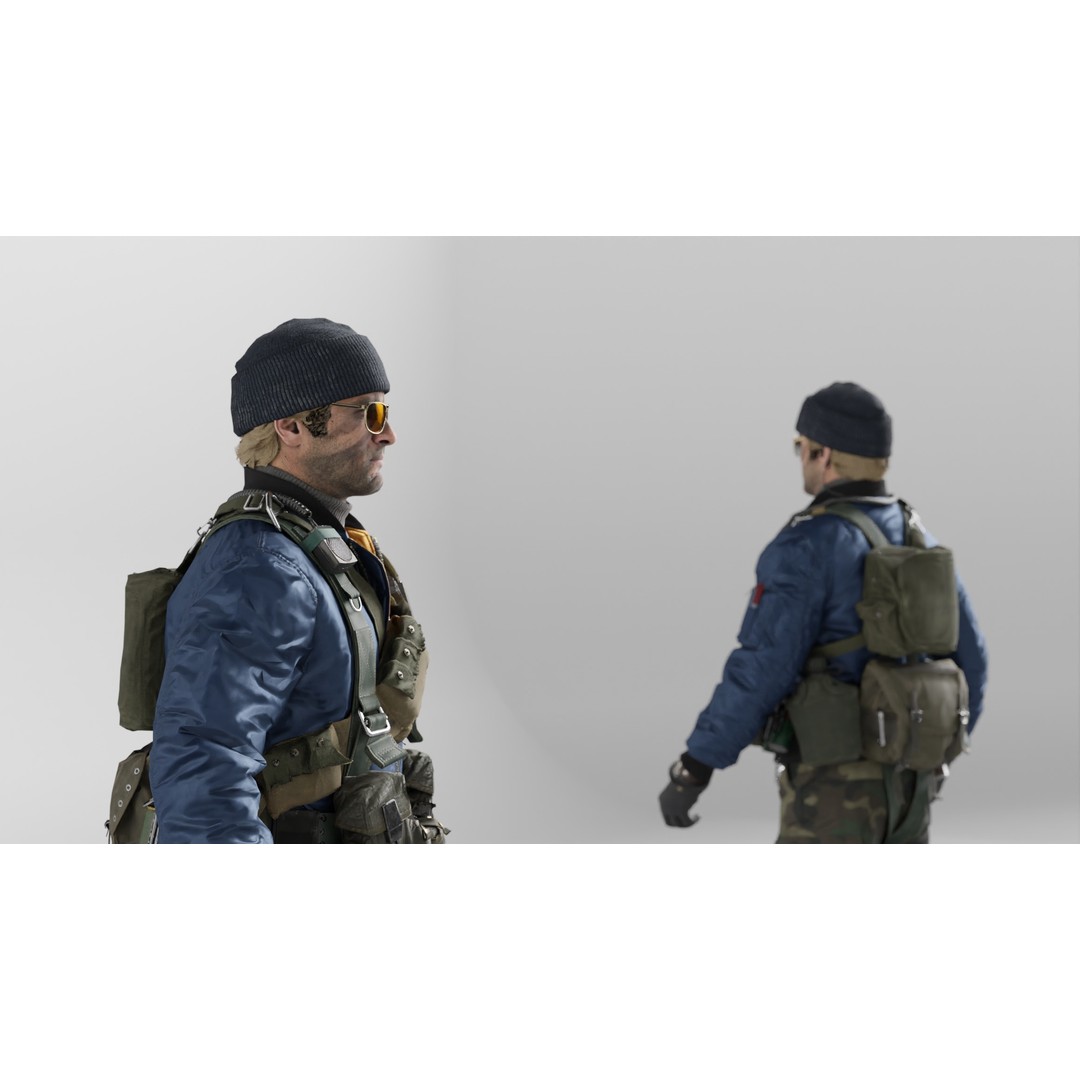 RUSSELL ADLER 3D Model – Rigged Low-Poly Game Character, FBX - View 5