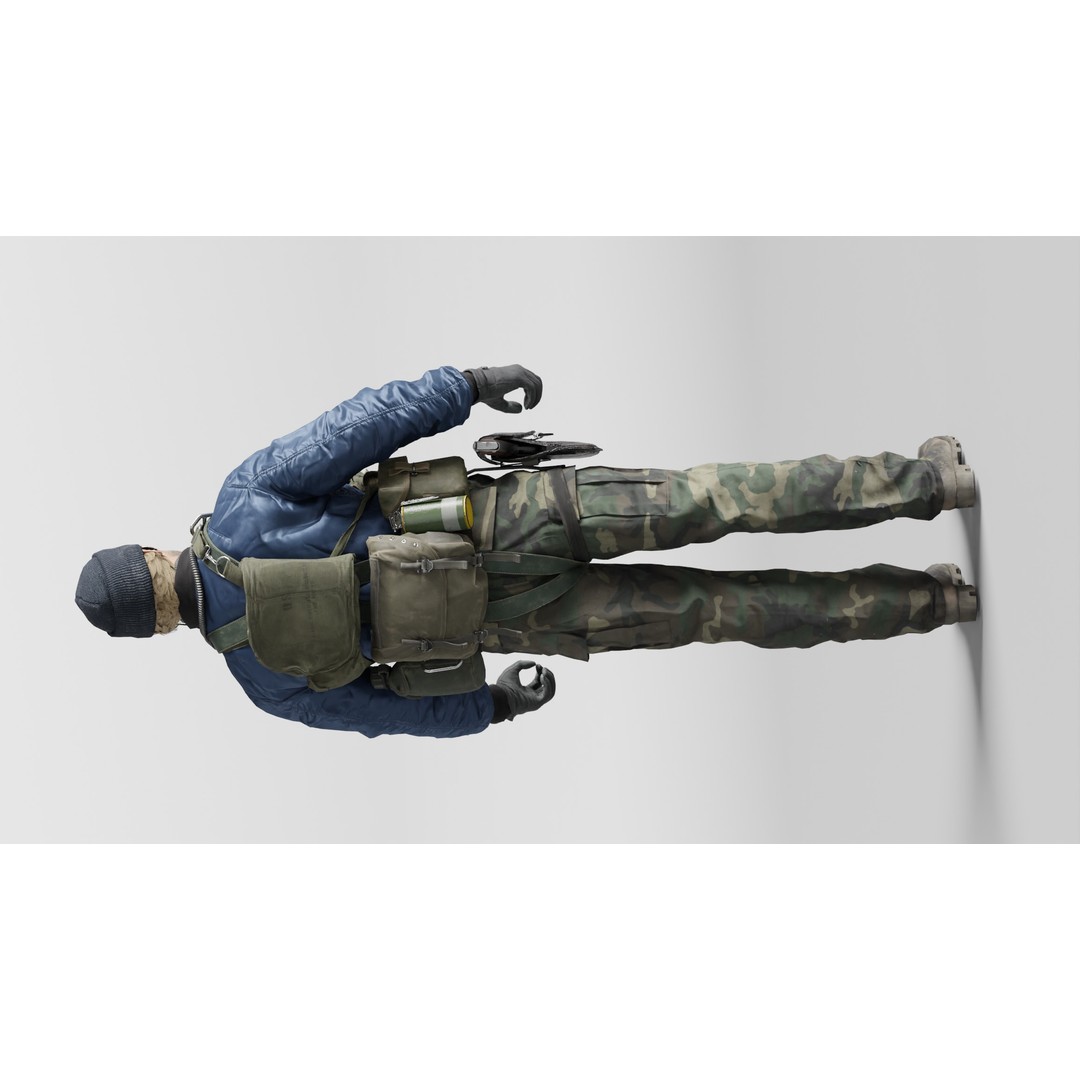 RUSSELL ADLER 3D Model – Rigged Low-Poly Game Character, FBX - View 8