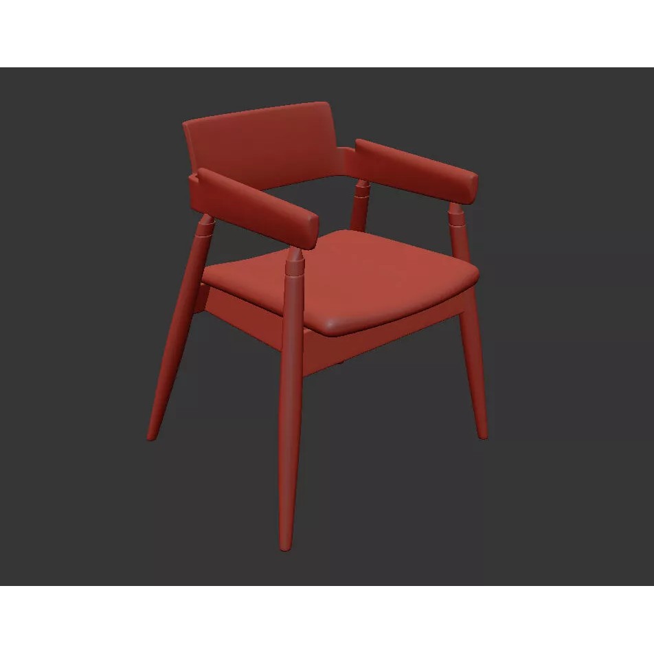 Sophisticated Modern Dining Set 3D Model – Elegant Furniture Collection, FBX - View 12
