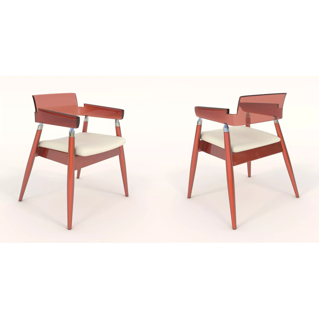 Sophisticated Modern Dining Set 3D Model – Elegant Furniture Collection, FBX - View 6