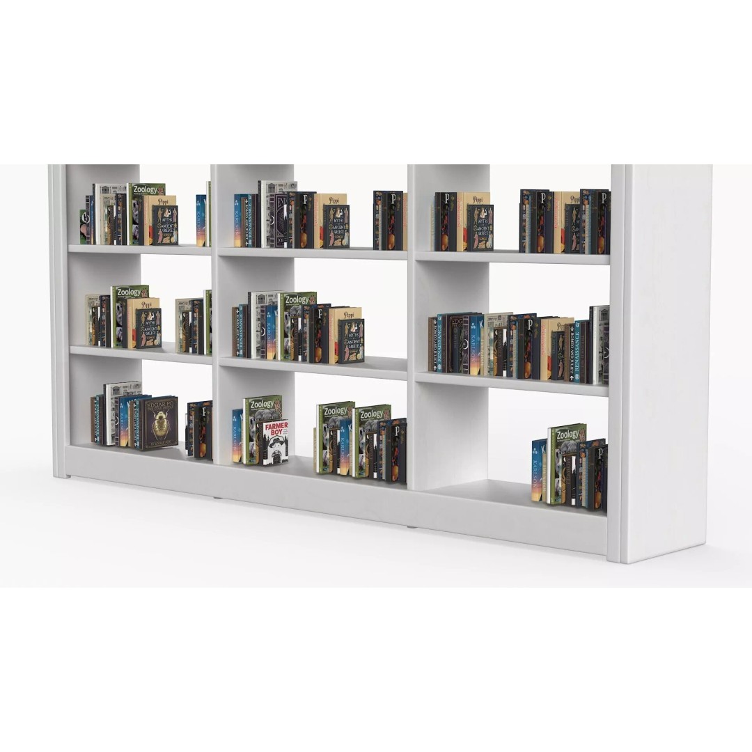 Library Furniture Set 3D Model – Modern Interior Components, FBX - View 15