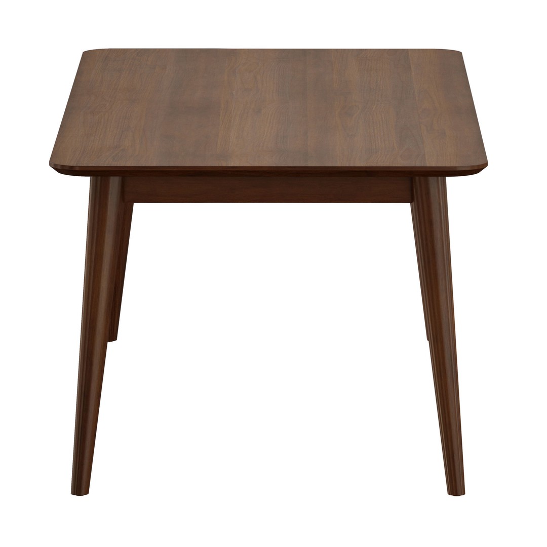 Tate Walnut Dining Table 3D Model – Midcentury Extendable Design, FBX - View 8