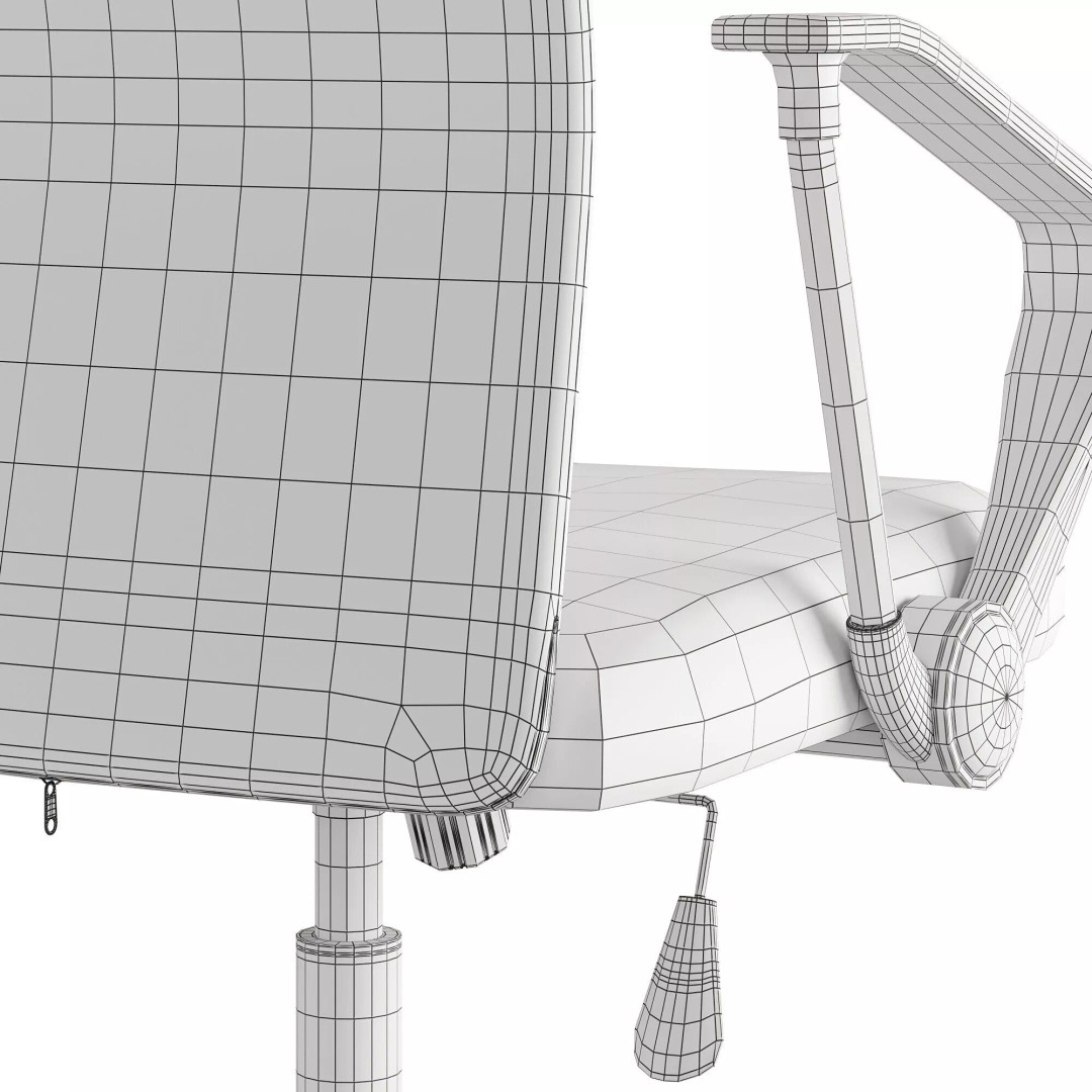 Arano Office Chair 3D Model – High-Quality Ergonomic Design, FBX/OBJ