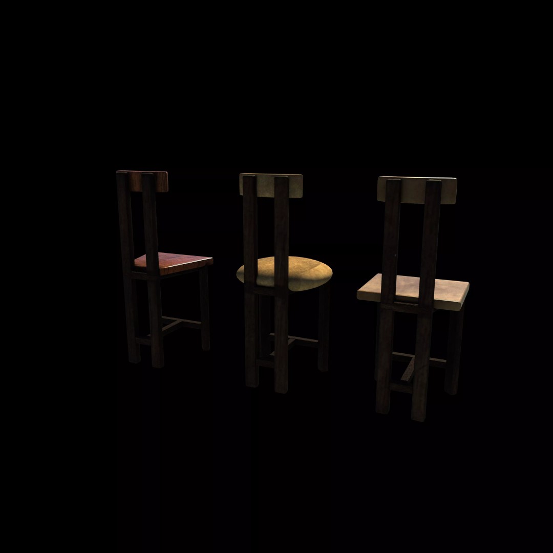 Boden Stool 3D Model – Bar Stool with PBR Textures, FBX, OBJ - View 5