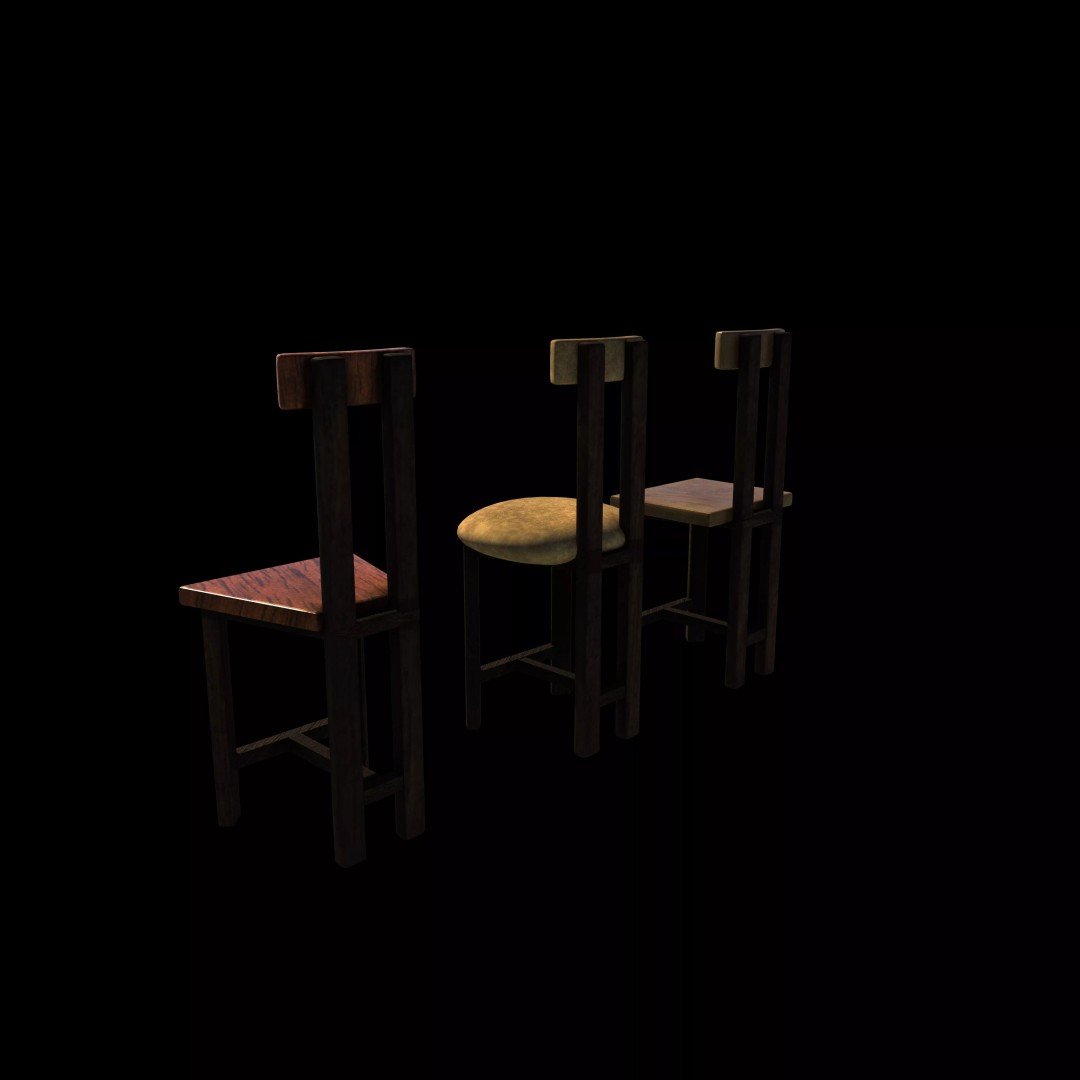 Boden Stool 3D Model – Bar Stool with PBR Textures, FBX, OBJ - View 7