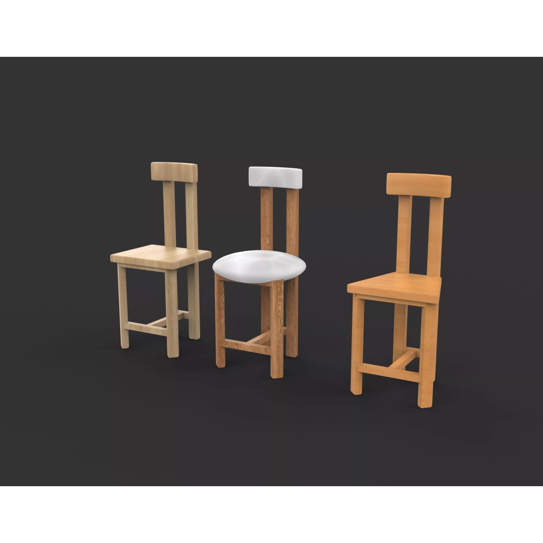 Boden Stool 3D Model – Bar Stool with PBR Textures, FBX, OBJ - View 9