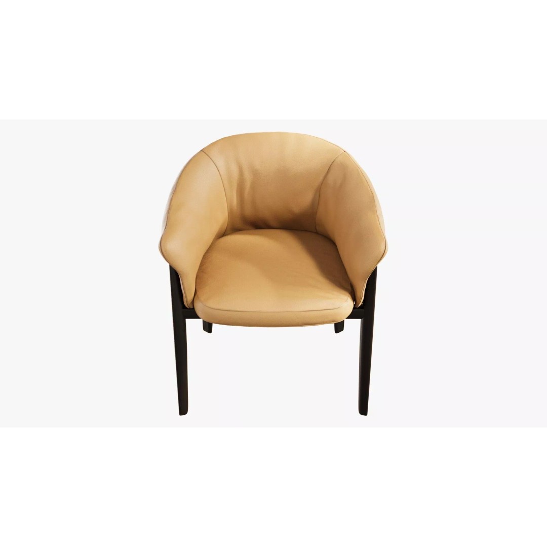 Leopold Chair 3D Model – Mid Poly Furniture with PBR Textures - View 7