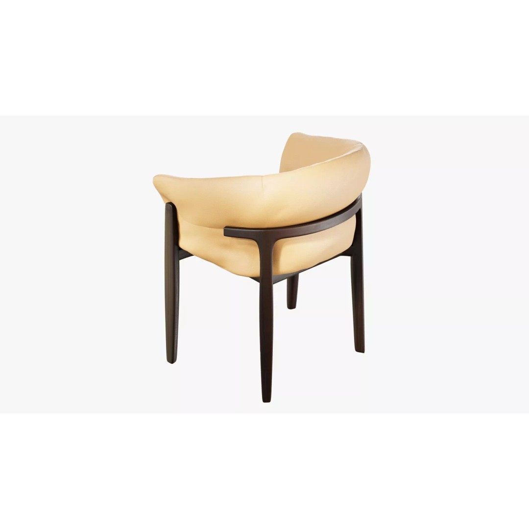 Leopold Chair 3D Model – Mid Poly Furniture with PBR Textures - View 8