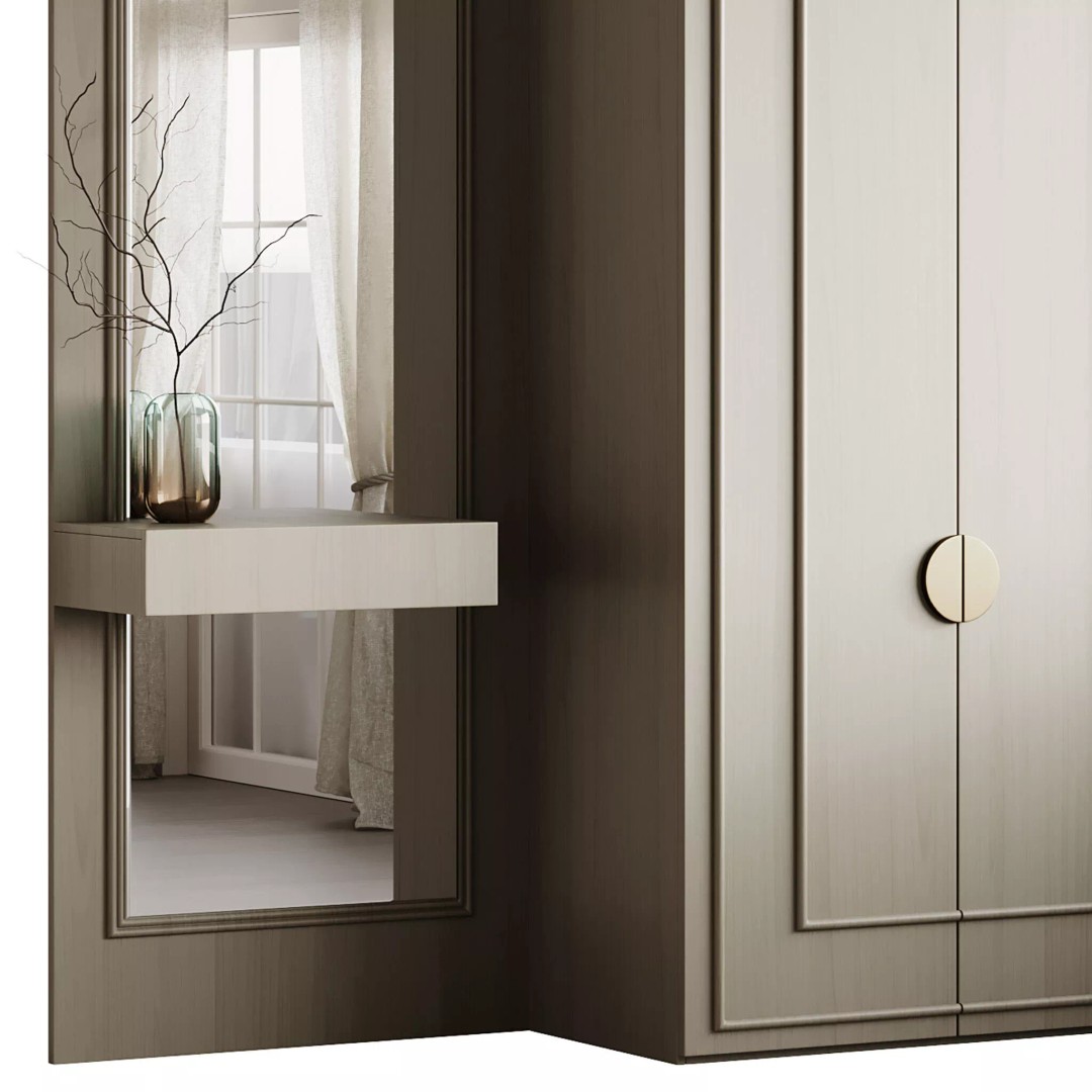 Neoclassical Hallway 3D Model – Elegant Furniture Set, FBX & OBJ - View 14