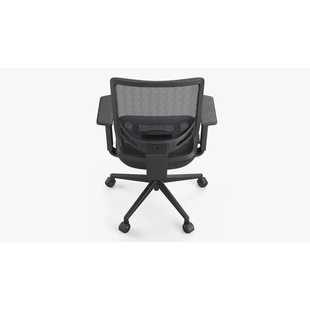 Office Chair 3D Model – Low Poly Ergonomic Furniture with PBR Textures - View 11