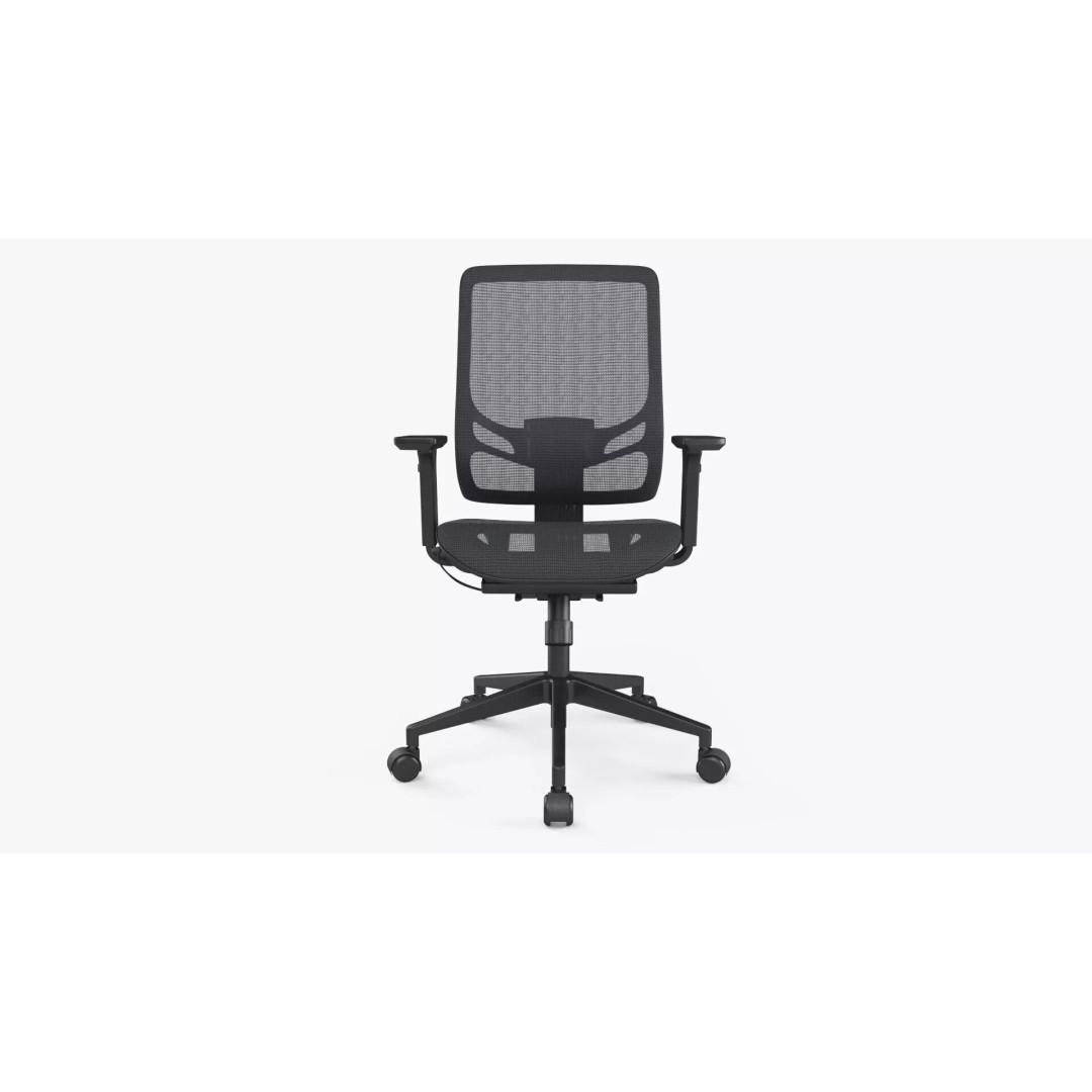 Office Chair 3D Model – Low Poly Ergonomic Furniture with PBR Textures - View 12