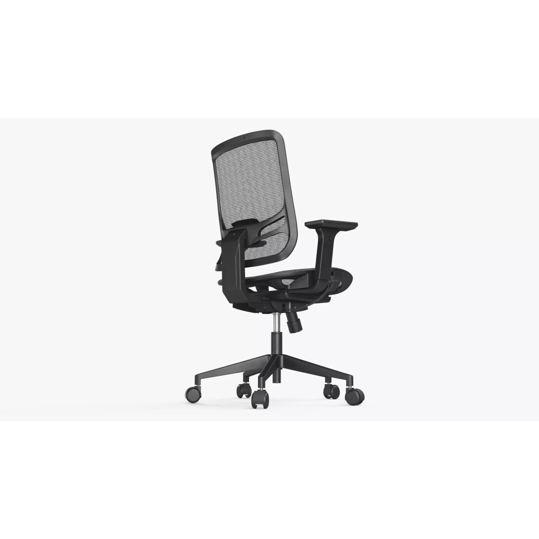 Office Chair 3D Model – Low Poly Ergonomic Furniture with PBR Textures - View 6