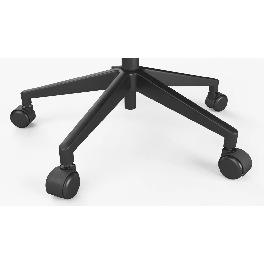 Office Chair 3D Model – Low Poly Ergonomic Furniture with PBR Textures - View 9