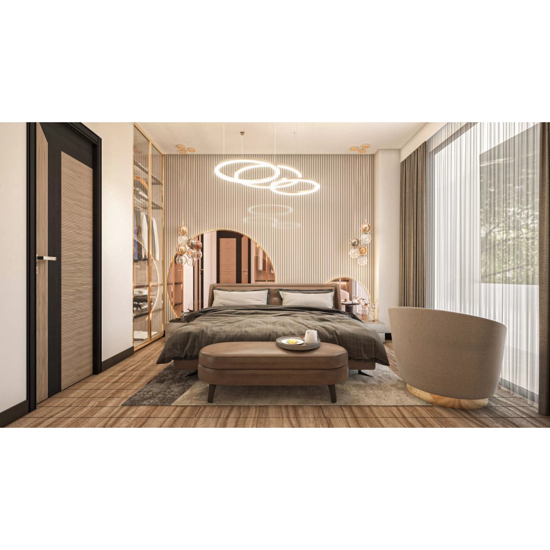 Penthouse Living Room 3D Model – Realistic Interior Design, FBX, OBJ - View 2