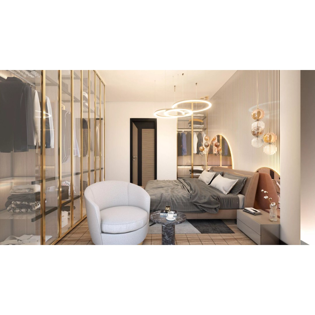 Penthouse Living Room 3D Model – Realistic Interior Design, FBX, OBJ - View 3