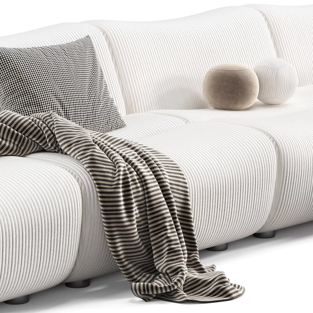 Poliform Ernest Modular Sofa 3D Model – Modern Design, OBJ & 3Ds Max - View 5