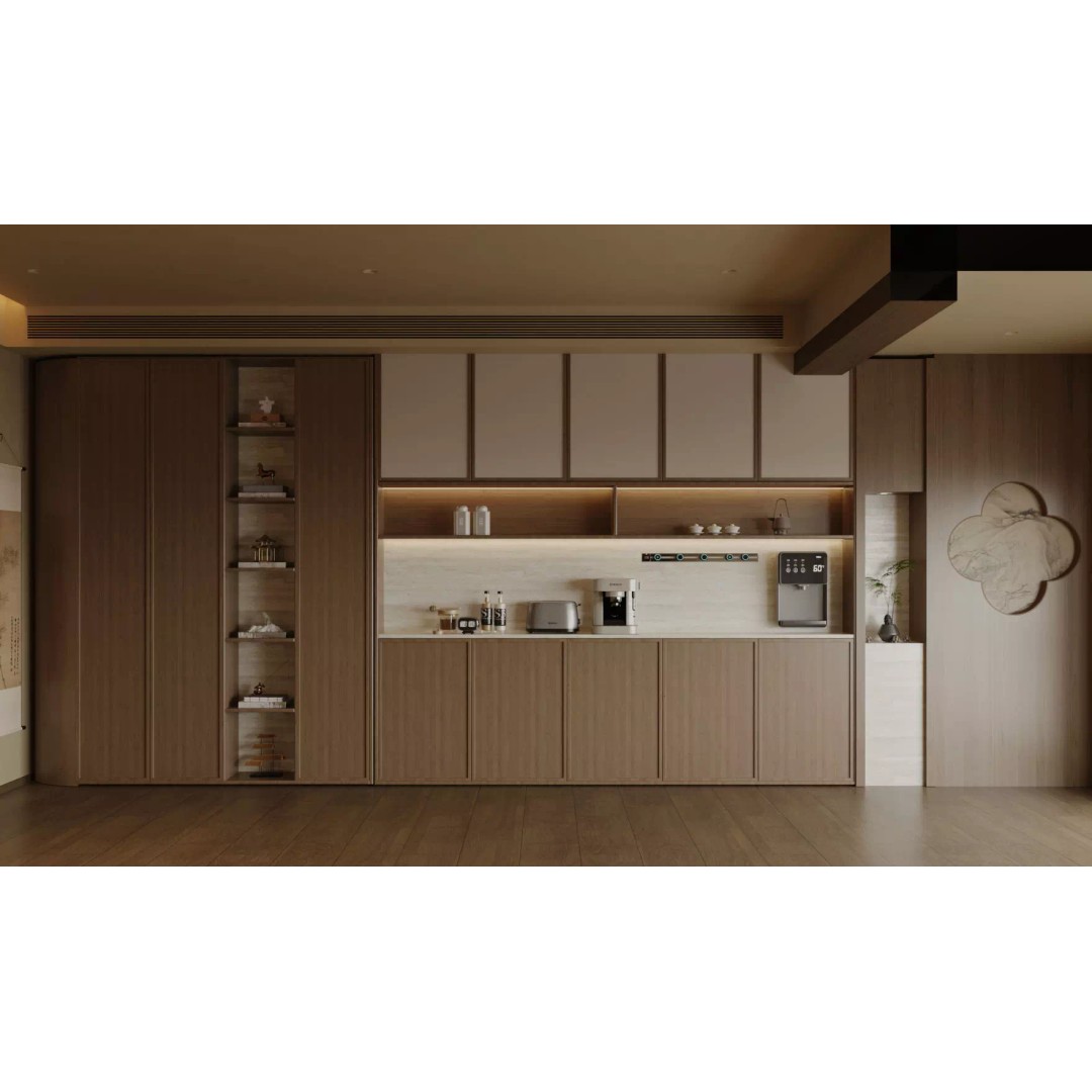 Chinese Song-Style Living and Dining Room 3D Model – Elegant Wood Furniture - View 5