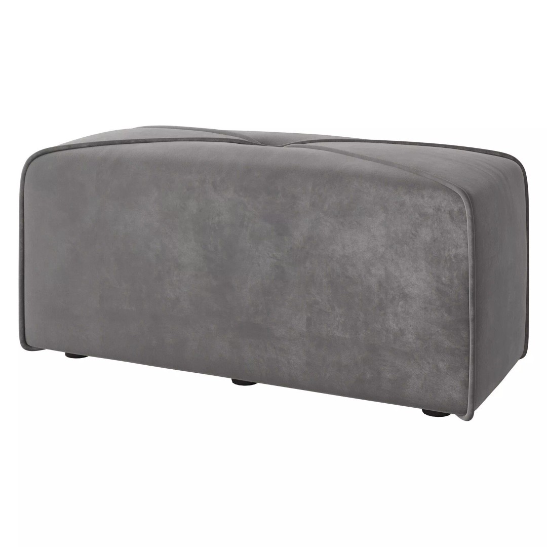 Sigur Pouf 3D Model – Modern Soft Seating Set, FBX & OBJ