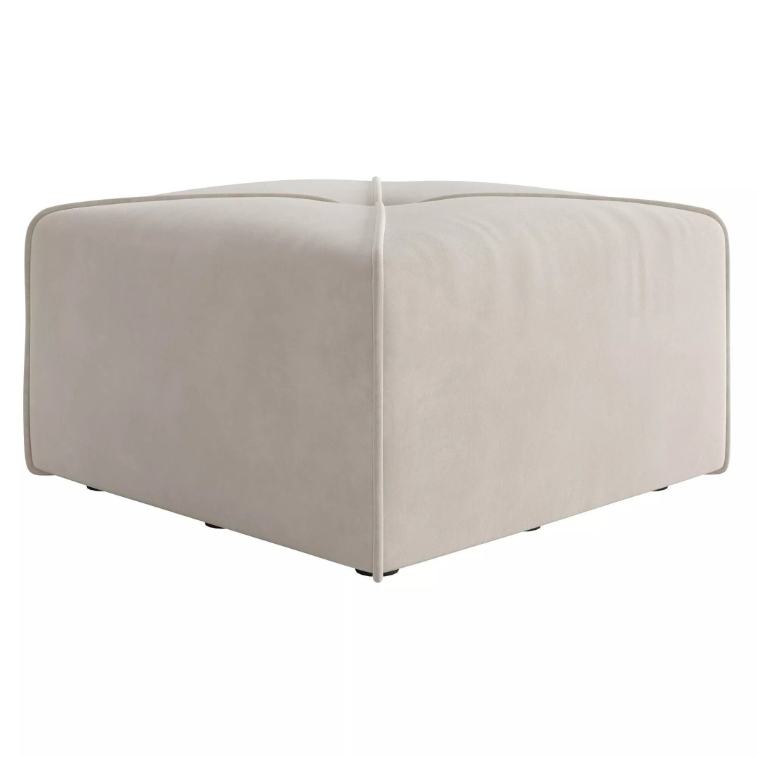 Sigur Pouf 3D Model – Modern Soft Seating Set, FBX & OBJ - View 9