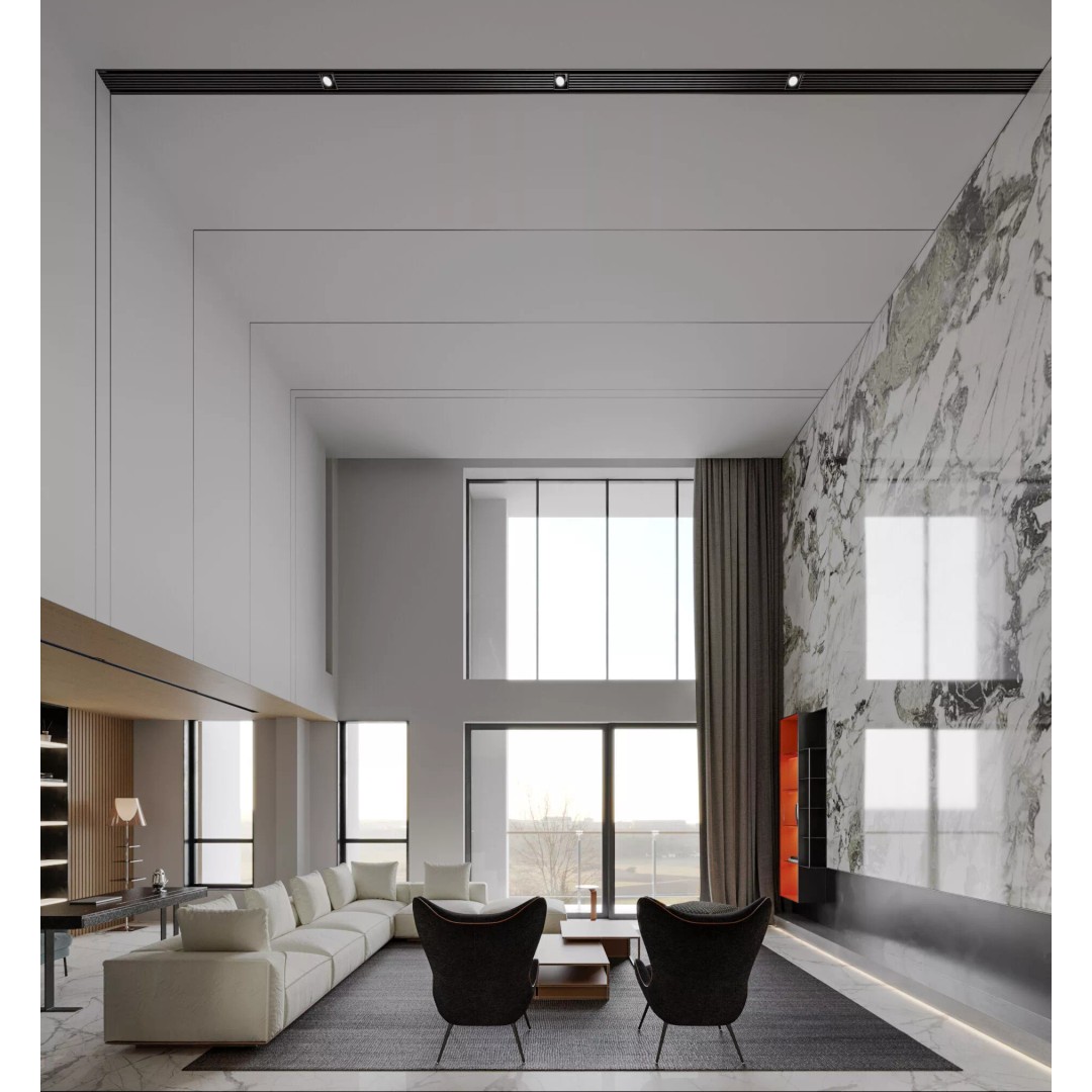 Modern Villa 3D Model – Luxurious Interior Scene with PBR Textures - View 2