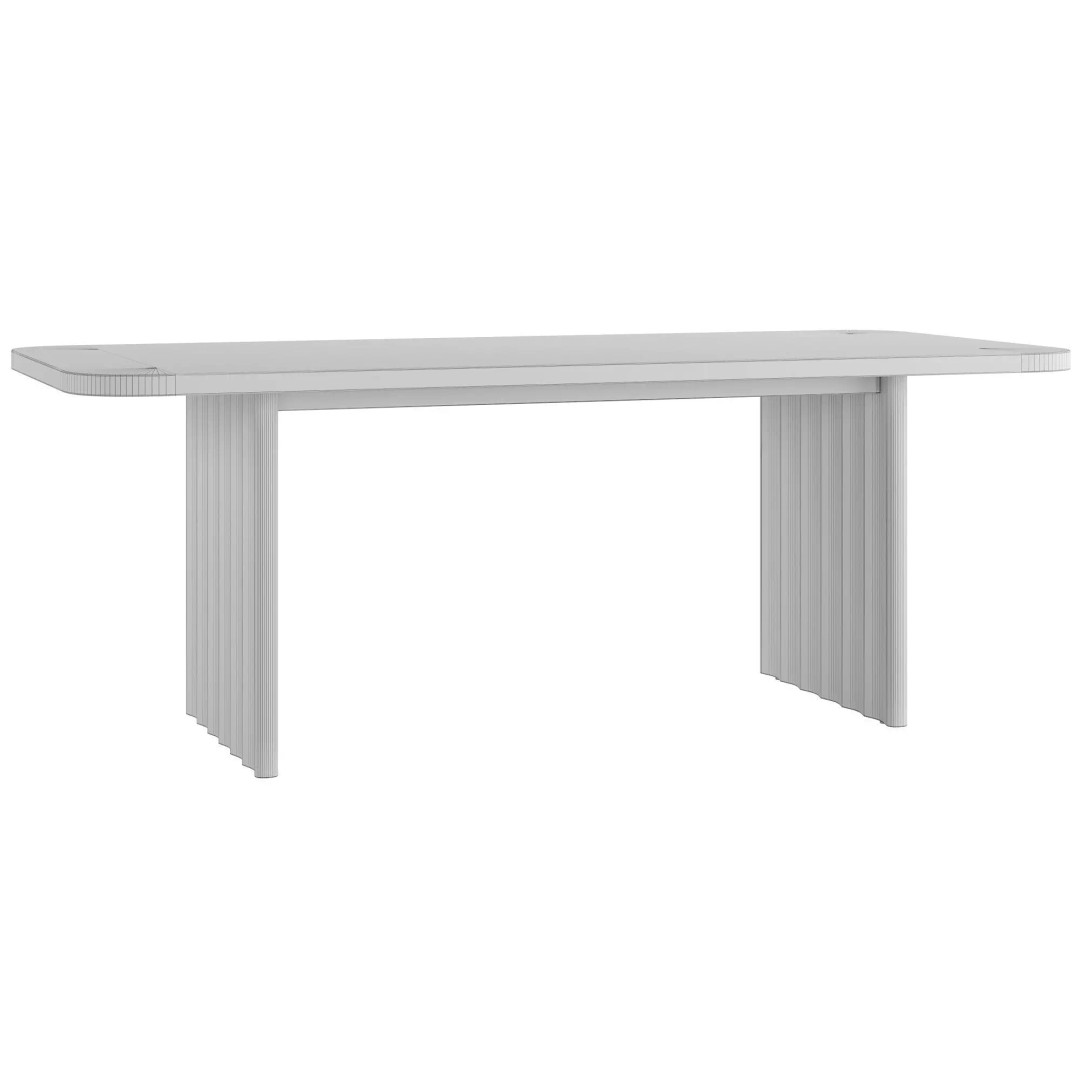 Dante Dining Table 3D Model – High Poly PBR Furniture, FBX, OBJ - View 3