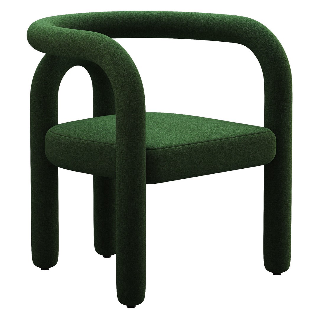 Vatican Chair 3D Model – Low Poly Armchair with PBR Textures - View 12