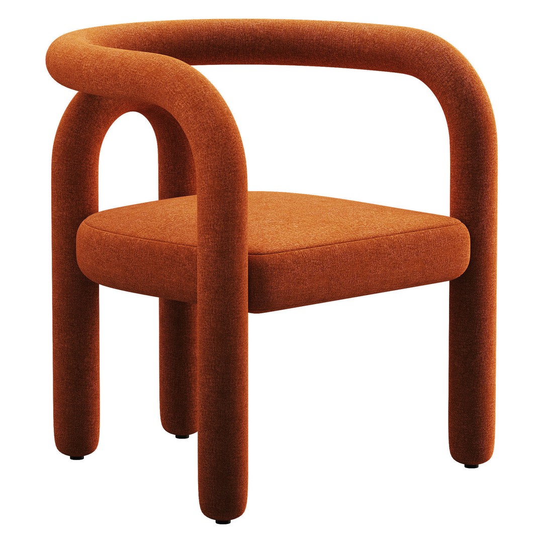 Vatican Chair 3D Model – Low Poly Armchair with PBR Textures - View 7