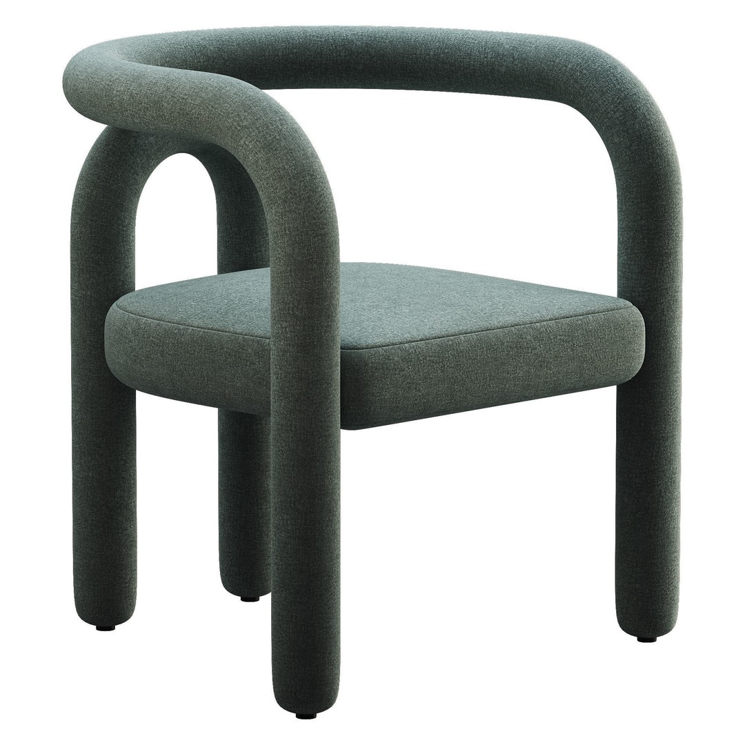 Vatican Chair 3D Model – Low Poly Armchair with PBR Textures - View 8