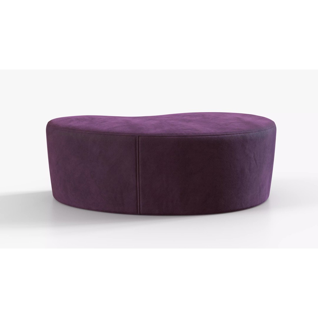 Ottoman 3D Model – Low Poly Fabric Pouf with PBR Textures - View 7