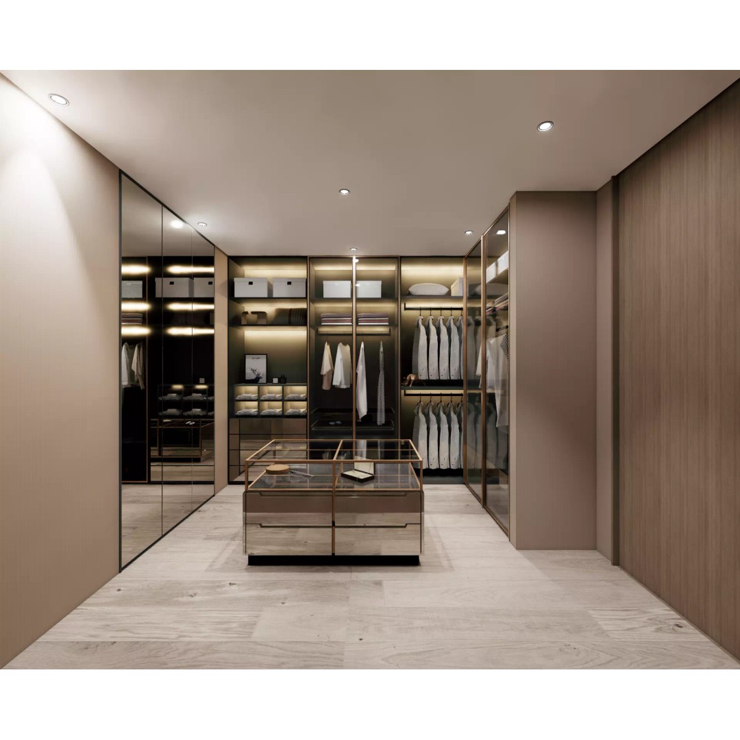 Luxury Walk-in Closet 3D Model – Modern Dressing Room with Storage, FBX - View 2