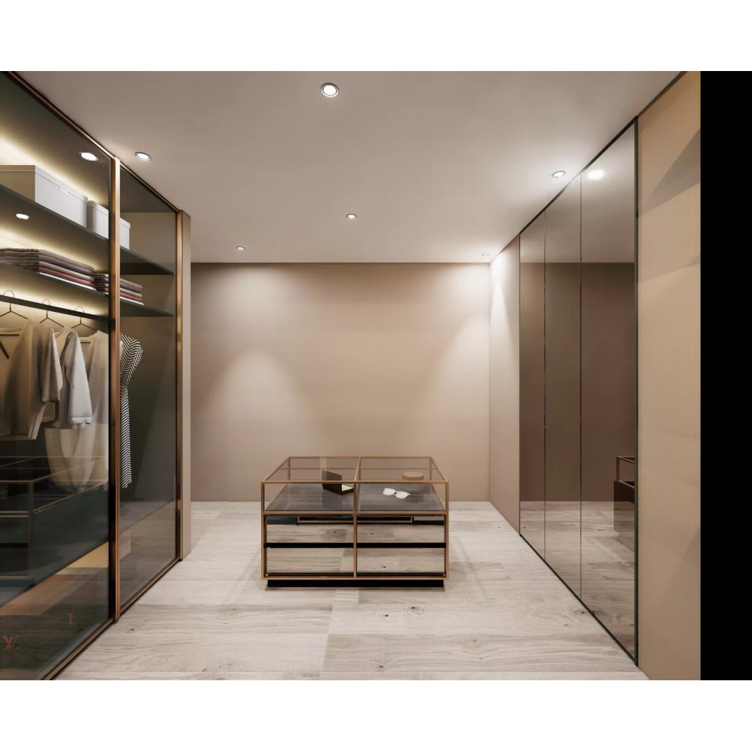 Luxury Walk-in Closet 3D Model – Modern Dressing Room with Storage, FBX - View 4