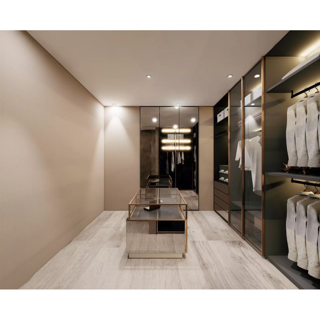Luxury Walk-in Closet 3D Model – Modern Dressing Room with Storage, FBX - View 5