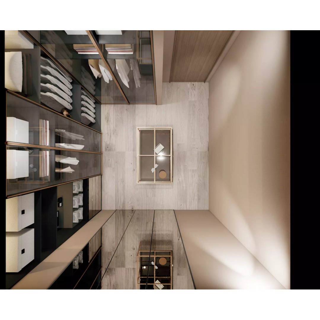 Luxury Walk-in Closet 3D Model – Modern Dressing Room with Storage, FBX - View 6