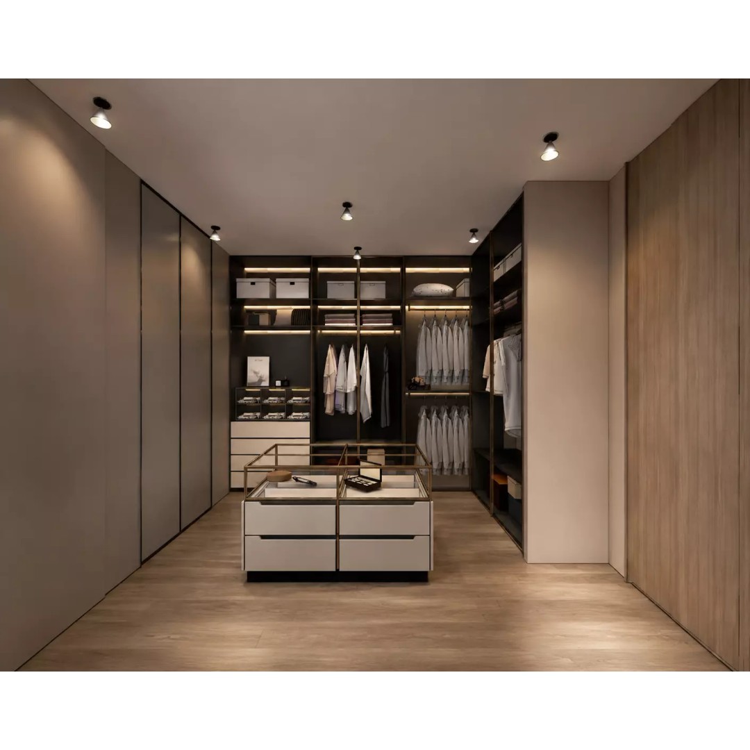 Luxury Walk-in Closet 3D Model – Modern Dressing Room with Storage, FBX - View 7