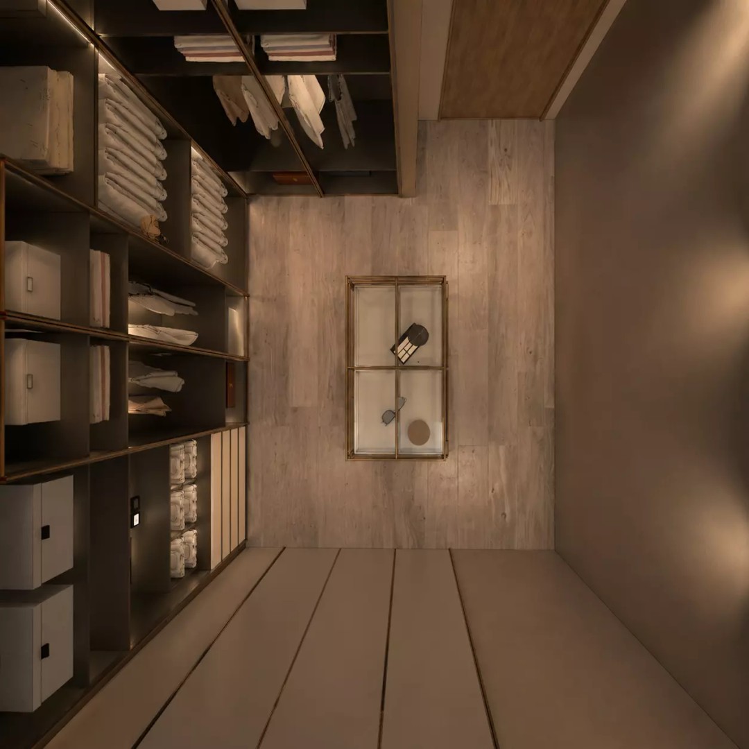 Luxury Walk-in Closet 3D Model – Modern Dressing Room with Storage, FBX - View 9