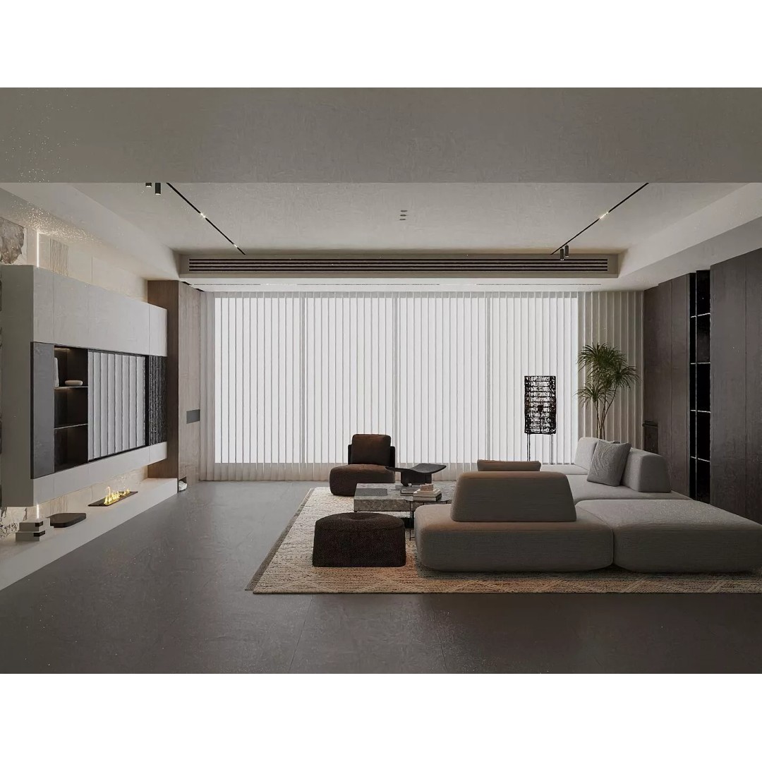 Luxury Italian Style Living Room Seat 3D Model – Minimalist Design, FBX, Blender - View 4