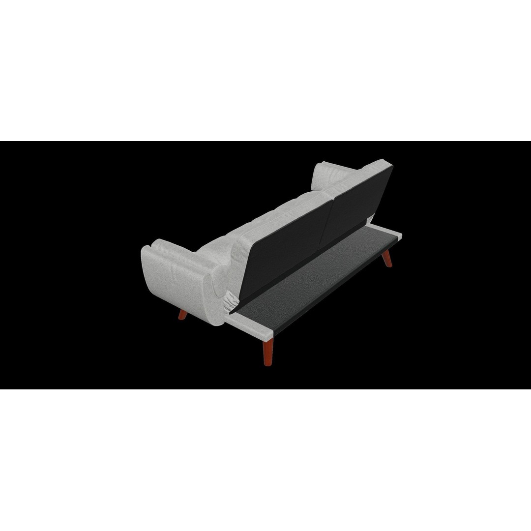 Sofa Couch 3D Model – Low Poly Modern Furniture Asset, FBX - View 11