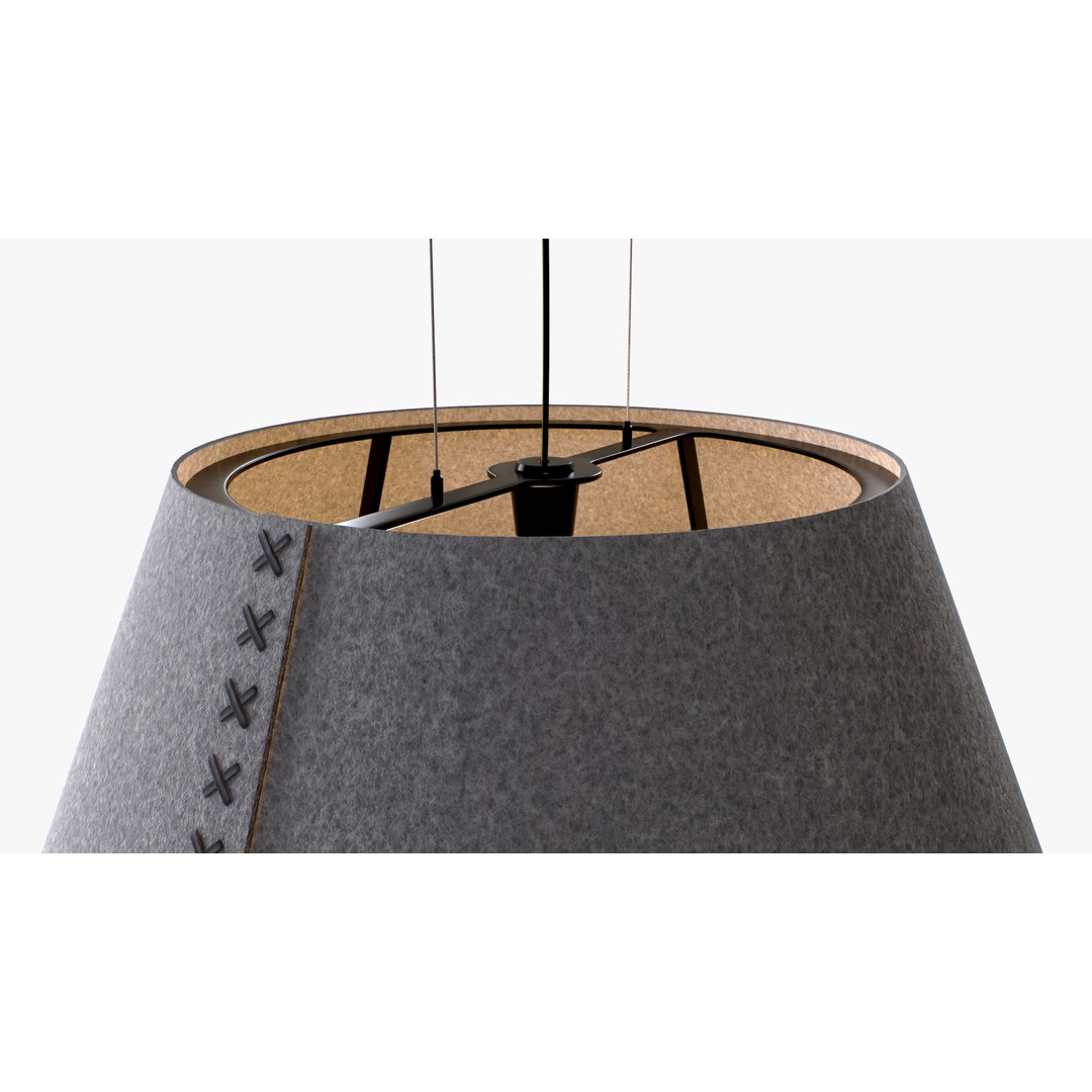 Buzzi Shade 3D Model – High-Quality Pendant Lamp with PBR Textures - View 4