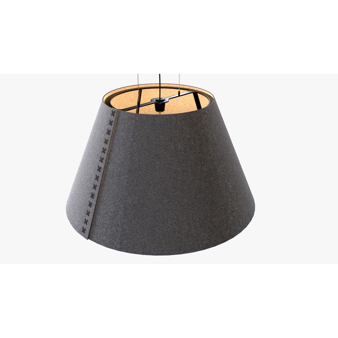 Buzzi Shade 3D Model – High-Quality Pendant Lamp with PBR Textures - View 6