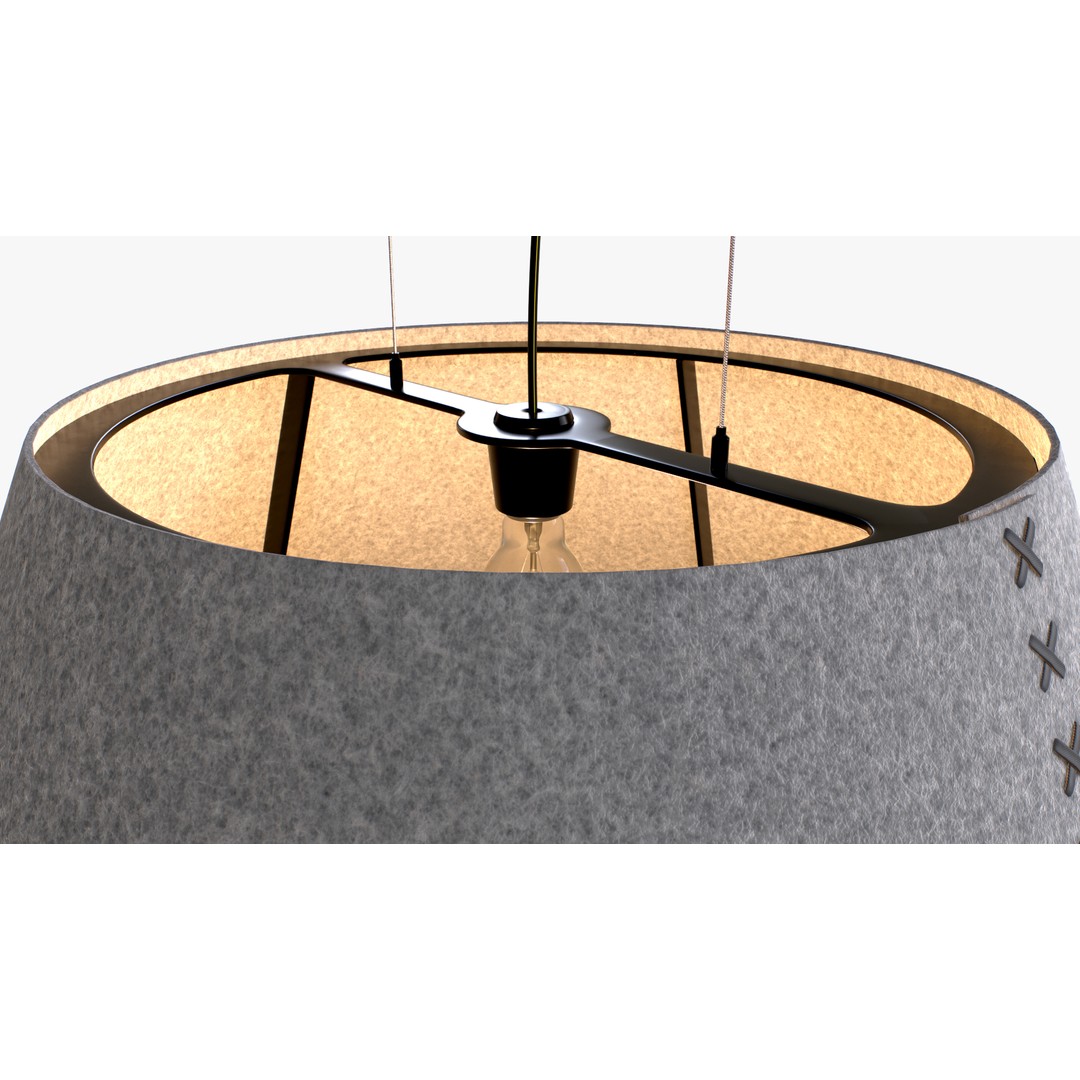 Buzzi Shade 3D Model – High-Quality Pendant Lamp with PBR Textures - View 8