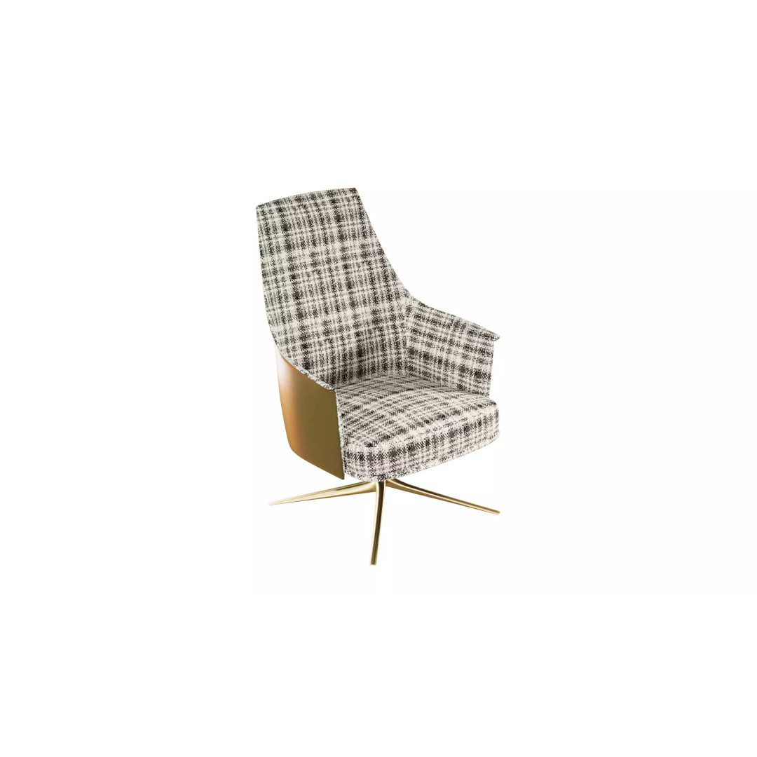 Stanford Lounge Armchair 3D Model – Mid Poly PBR Furniture, FBX/OBJ - View 2