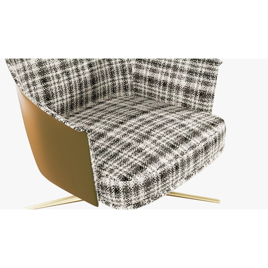 Stanford Lounge Armchair 3D Model – Mid Poly PBR Furniture, FBX/OBJ - View 6