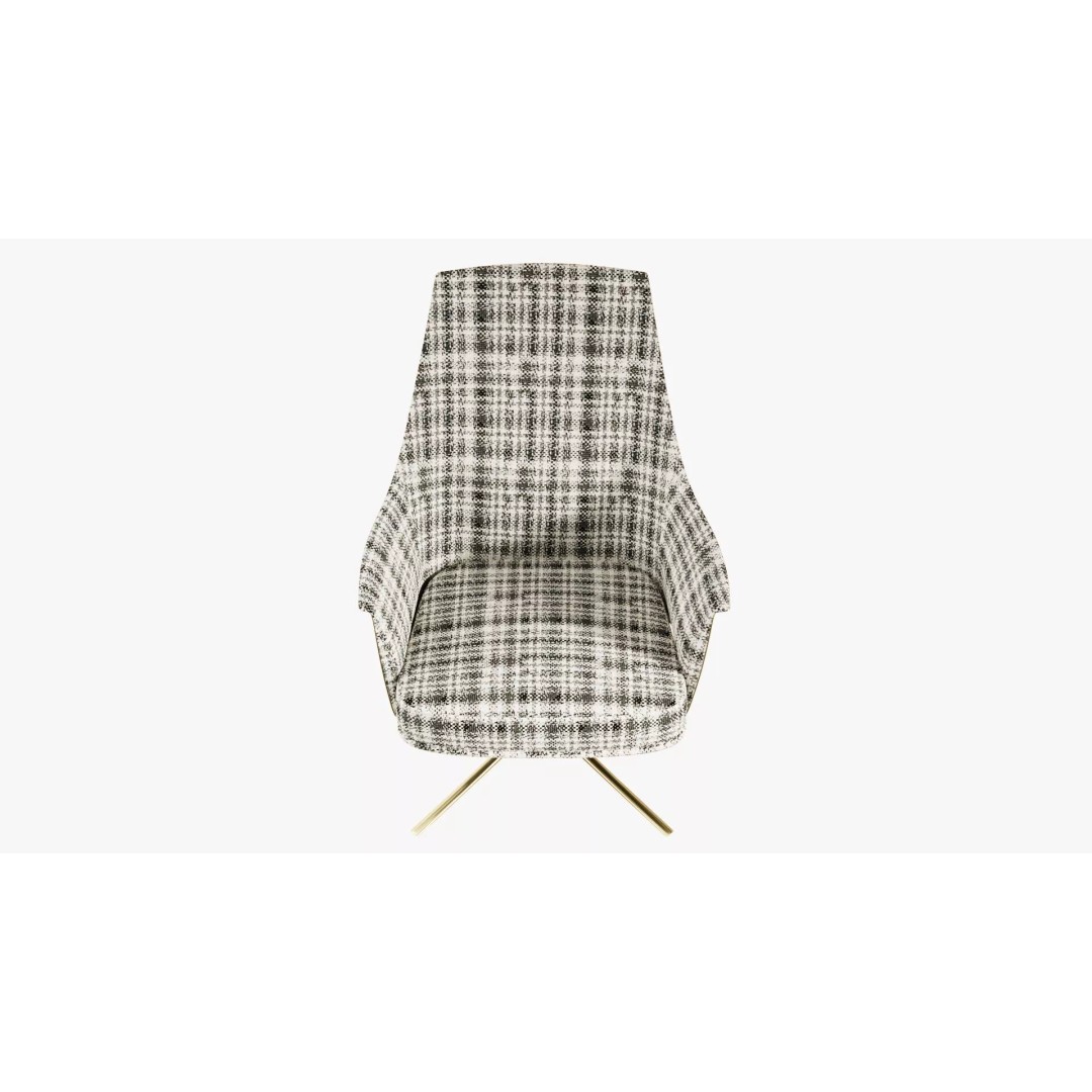 Stanford Lounge Armchair 3D Model – Mid Poly PBR Furniture, FBX/OBJ - View 7