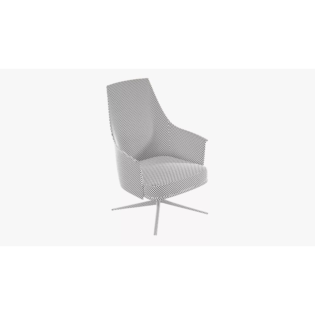 Stanford Lounge Armchair 3D Model – Mid Poly PBR Furniture, FBX/OBJ - View 9