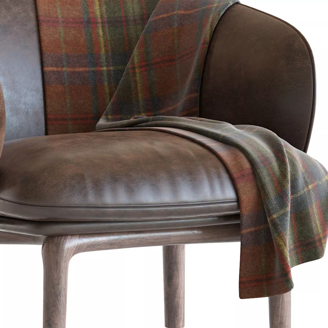 Artisan Mela 3D Model – Classic Chair with PBR Textures, FBX - View 12
