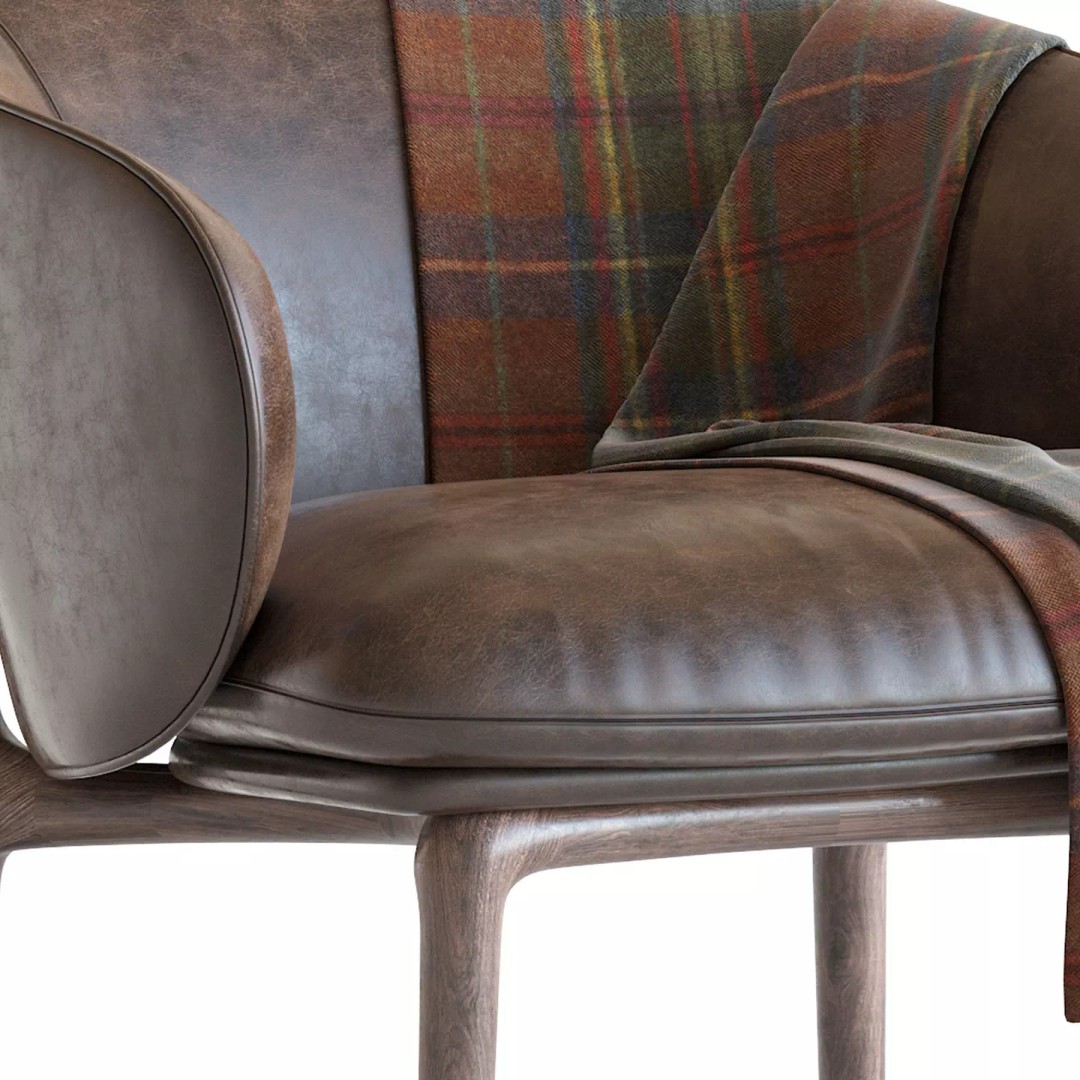 Artisan Mela 3D Model – Classic Chair with PBR Textures, FBX - View 14